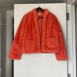 Faux fur women’s coat